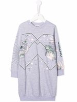 Kenzo Kids robe imprimée à logo - Gris