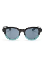 Giorgio Armani gradient round-frame sunglasses - Bleu