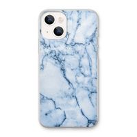 Blauw marmer: iPhone 13 mini Transparant Hoesje