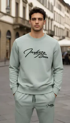 Indigo Denim - Joggingpak Heren - Sage Groen