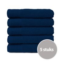 The One Badhanddoek Deluxe 70x140  550 gr Navy (5 stuks)