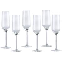 Luxury houseware Champagneglazen - 60x - glas - 220 ml - Bruiloft/Feest