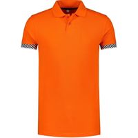 Oranje polo shirt racing/Formule 1 voor heren