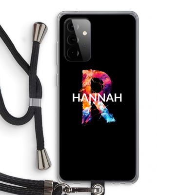 Abstract Spectrum: Samsung Galaxy A72 5G Transparant Hoesje met koord