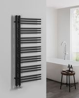 Sapho Dorlion handdoekradiator zwart mat 50x120cm 492W - thumbnail