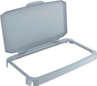 Durable Scharnierdeksel | polypropyleen grijs B510xD285 mm | geschikt voor afvalbak 60 l | geschikt voor levensmiddelen | 1 stuk - 1800500050