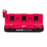 Milwaukee M18 MPC6 M18™ Mobiele PACKOUT™ 6 Bay Snellader - 4932498551