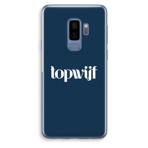 Topwijf Navy: Samsung Galaxy S9 Plus Transparant Hoesje