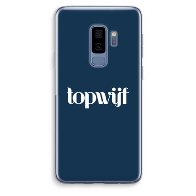 Topwijf Navy: Samsung Galaxy S9 Plus Transparant Hoesje