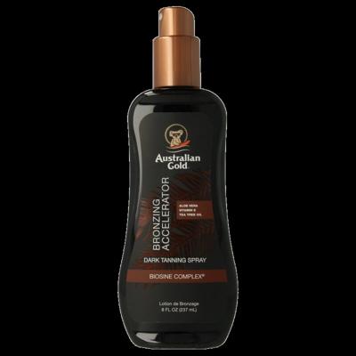 Australian Gold Dark tanning accelerator spray gel met bronzer 237 Milliliter