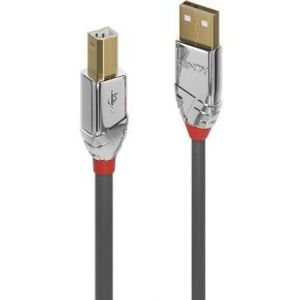 Lindy 36642 2m USB A USB A Mannelijk Mannelijk Grijs USB-kabel