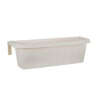 Bama fioriera bloem-balkonbak 60x20x18.5 cm wit