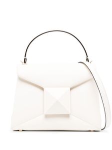 Valentino Garavani sac cabas One Stud en cuir - Blanc