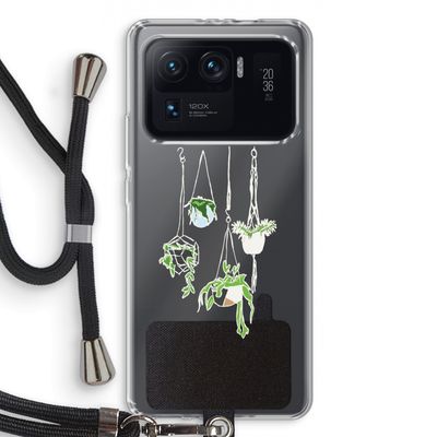 Hang In There: Xiaomi Mi 11 Ultra Transparant Hoesje met koord