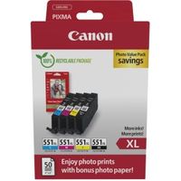 Canon 6443B008 inktcartridge 4 stuk(s) Origineel Hoog (XL) rendement Zwart, Cyaan, Magenta, Geel
