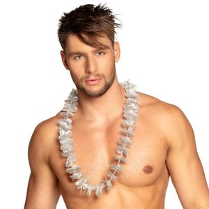 Feestartikelen Hawaii krans zilver