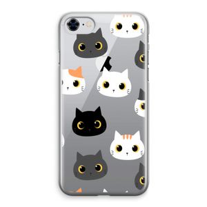 Katten: iPhone 8 Transparant Hoesje