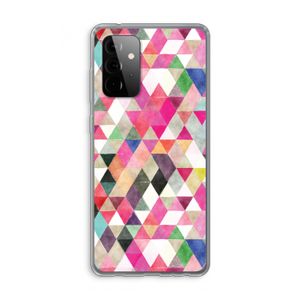 Gekleurde driehoekjes: Samsung Galaxy A72 Transparant Hoesje