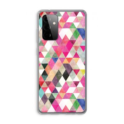 Gekleurde driehoekjes: Samsung Galaxy A72 Transparant Hoesje