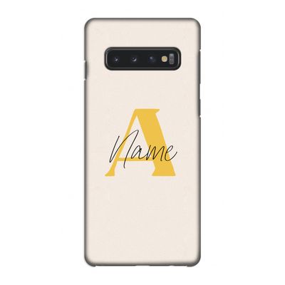 Amber Script: Samsung Galaxy S10 4G Volledig Geprint Hoesje