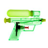 Waterpistool/waterpistolen - groen - 15 cm - kunststof - afneembaar reservoir