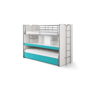 Vipack hoogslaper Bonny - turquoise - 221,5x101,5x161 cm - Leen Bakker