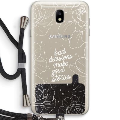Good stories: Samsung Galaxy J7 (2017) Transparant Hoesje met koord