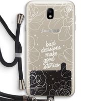 Good stories: Samsung Galaxy J7 (2017) Transparant Hoesje met koord