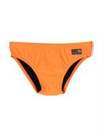 MC2 Saint Barth Kids short de bain à patch logo - Orange