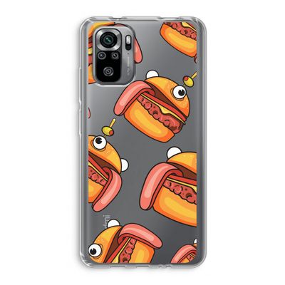 Hamburger: Xiaomi Redmi Note 10S Transparant Hoesje