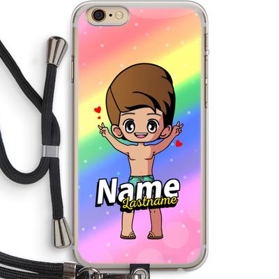 Chibi Maker man: iPhone 6 PLUS / 6S PLUS Transparant Hoesje met koord