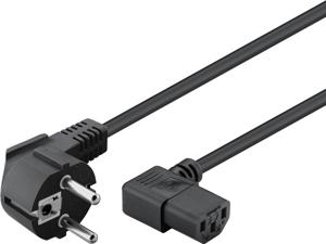Goobay 93119 electriciteitssnoer Zwart 5 m Netstekker type F IEC C13