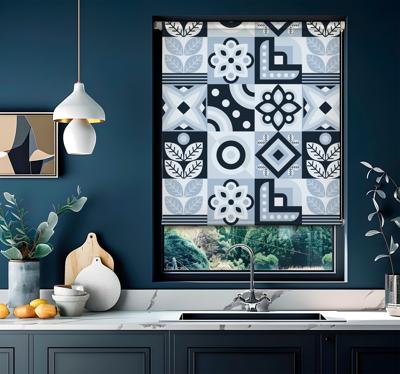 Tegels patroon raambekleding Scandinavisch
