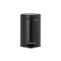 Brabantia newicon pedaalemmer 3l mat zwart - thumbnail