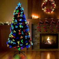 Kunstkerstboom met decoratieve touwlichten Groen 150 cm PVC