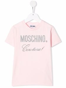 Moschino Kids t-shirt à logo Couture imprimé - Rose