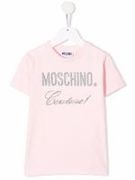 Moschino Kids t-shirt à logo Couture imprimé - Rose