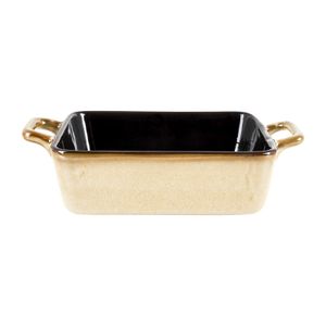 Ovenschaal met grepen - beige - 13x11x5 cm