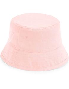Beechfield CB90NB Junior Organic Cotton Bucket Hat - Powder Pink - M/L (7-12 Jahre)