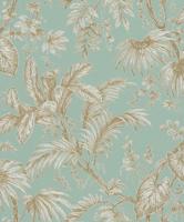 Novamur Jackie; The New Design Book Behang met wit-gouden bladeren - 6818-50