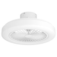 EGLO Ortona - Plafondventilator met lamp - ø46cm - 3 snelheden - LED Dimbaar - Energiezuinig - AC longer life - Wit - thumbnail