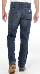 Carhartt Spijkerbroek met Dungaree Zakken Donkerblauw