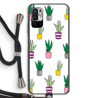 Sanseveria: Xiaomi Redmi Note 10 5G Transparant Hoesje met koord