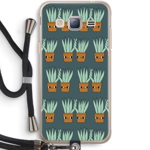 Sansevieria: Samsung Galaxy J3 (2016) Transparant Hoesje met koord