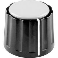 Mentor 332.61 332.61 Draaiknop Met knopmarkering Zwart (Ø x h) 20 mm x 15 mm 1 stuk(s) - thumbnail