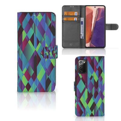 Samsung Galaxy Note 20 | Book Case | Abstract Green Blue