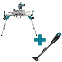 Makita LS0815FLNX Radiaal afkortzaag 216mm 1400W + DEBWST06 Onderstel