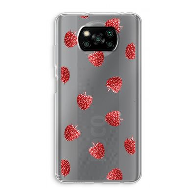 Framboosjes: Xiaomi Poco X3 NFC Transparant Hoesje