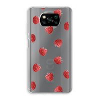 Framboosjes: Xiaomi Poco X3 NFC Transparant Hoesje Framboosjes: Xiaomi Poco X3 NFC Transparant Hoesje