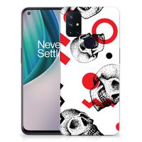 Silicone Back Case OnePlus Nord N10 5G Skull Red